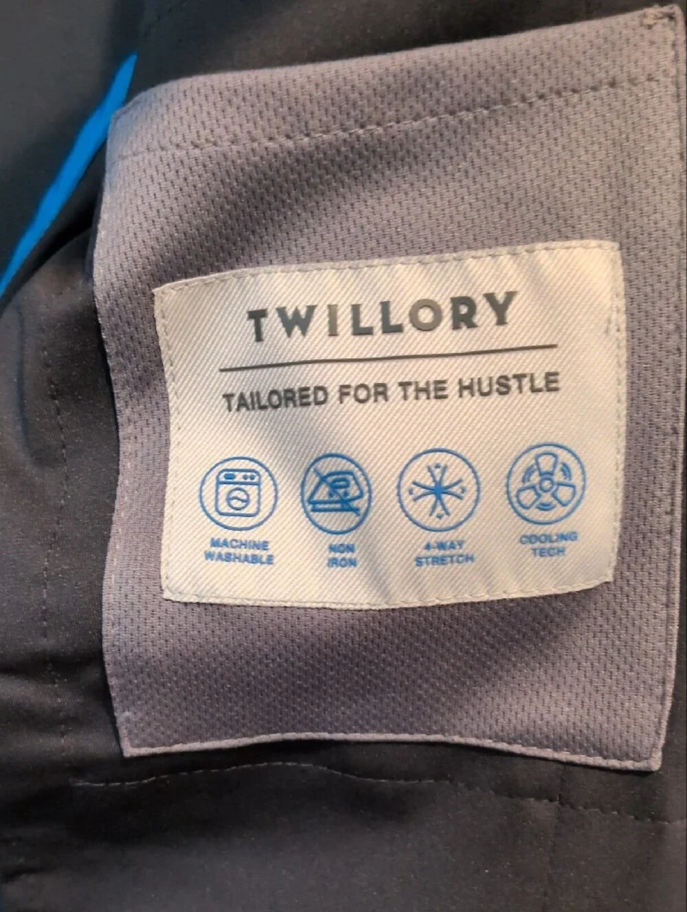 Twillory Men's Black Performance Blazer 38R